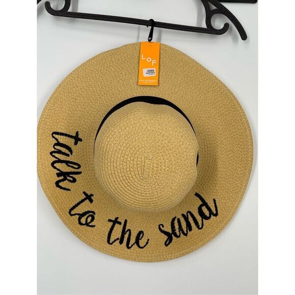 NWT Talk to the sand beach sun hat osfm - Picture 3 of 4